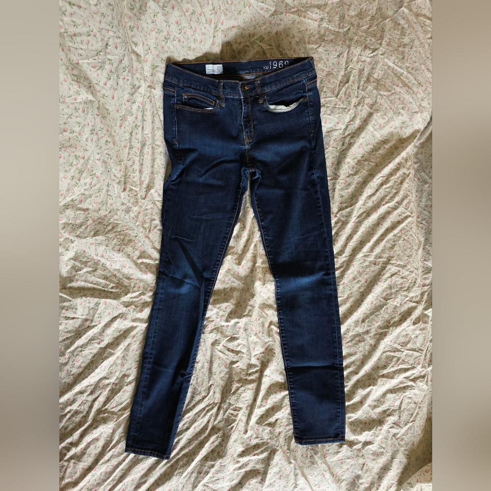 Dark Blue GAP Women's Skinny Jeans